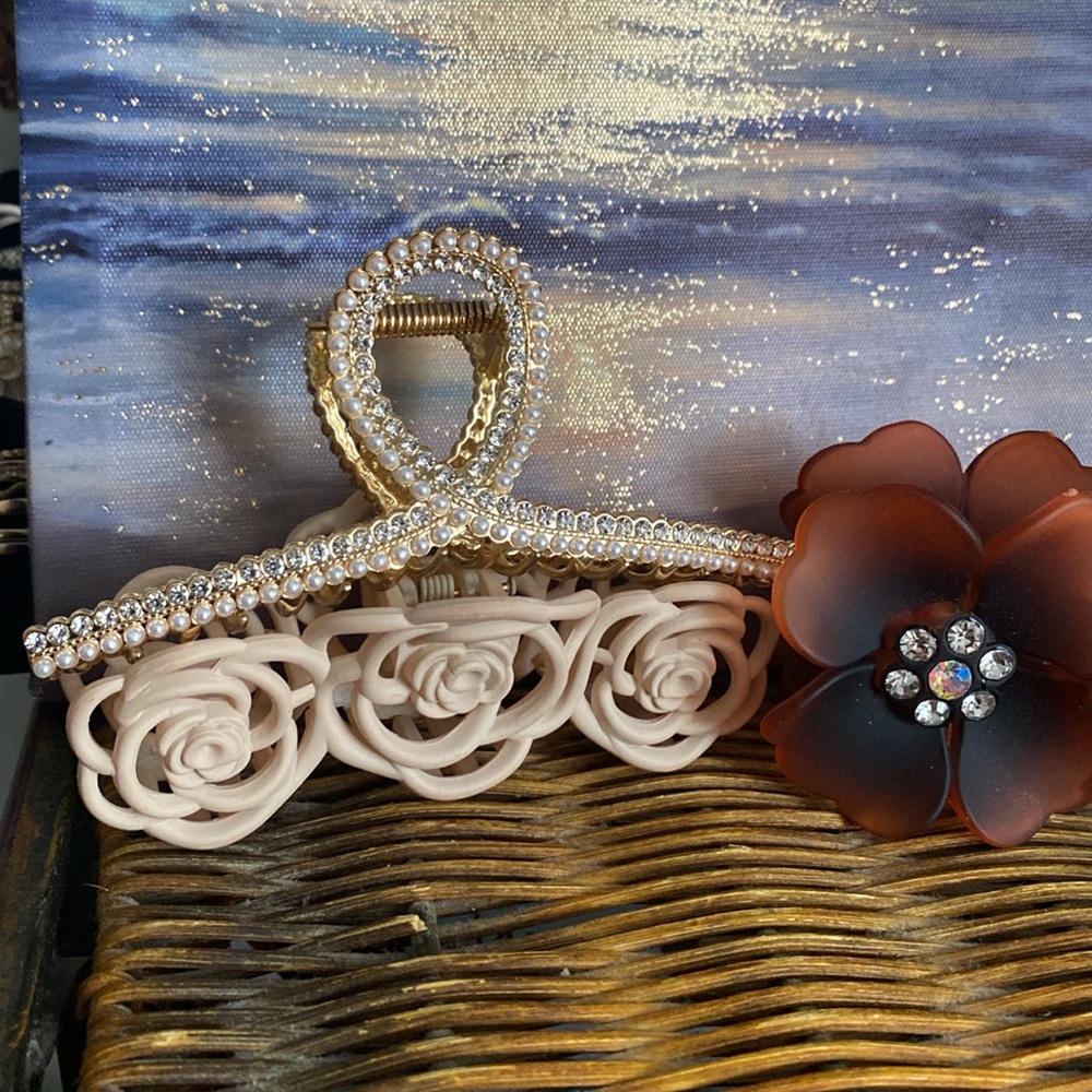 Assorted Earrings Set ALL STERLING SILVER OR GOLD PLATED :) free hair clips! - Picture 13 of 13